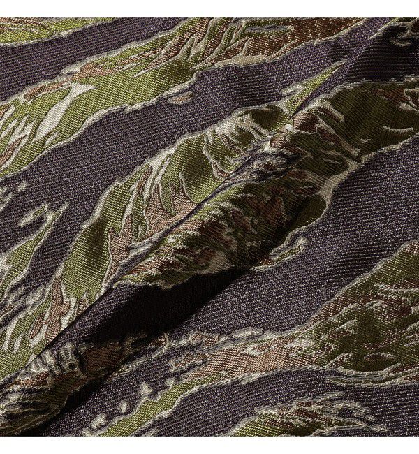 BEAMS PLUS「MIL-SHT Tiger Stripe Mesh Jacquard」|シャツ・ブラウス|
