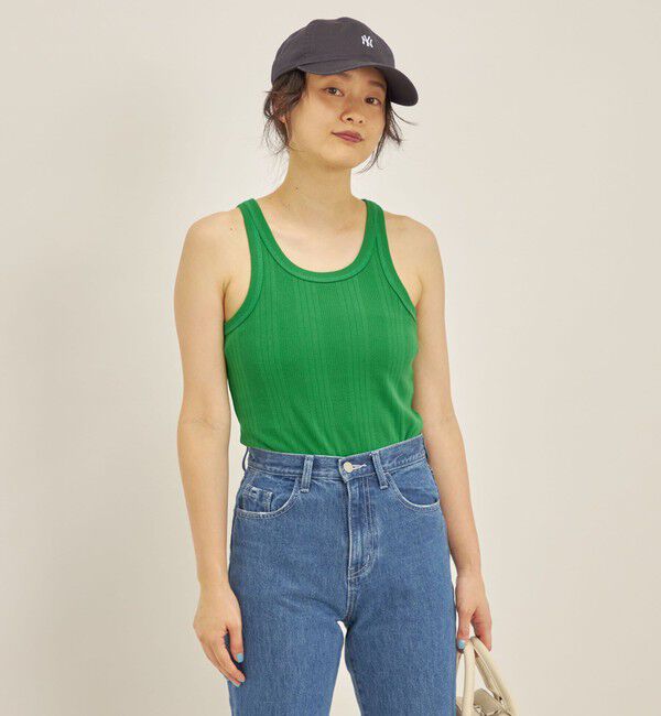 SHIPS for women「ランダム テレコ アメリカンスリーブ タンクトップ」|タンクトップ|