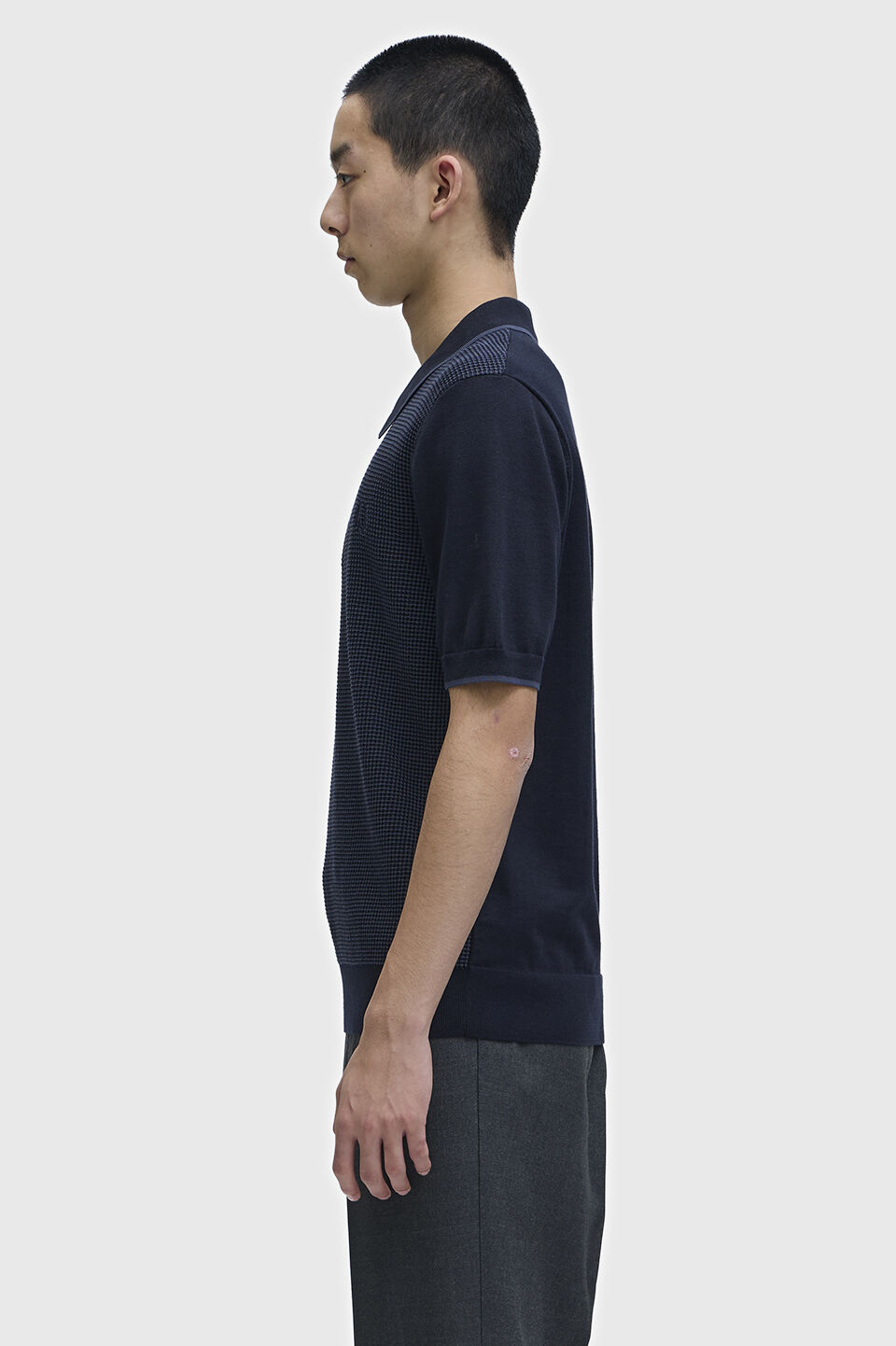 FRED PERRY 「Tonic Waffle Knitted Shirt トニックワッフルニットポロシャツ」|ポロシャツ|
