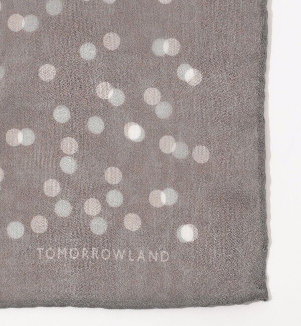 TOMORROWLAND GOODS「TOMORROWLAND MADE IN ITALY シルク ランダムドット スカーフ」|バンダナ・スカーフ|