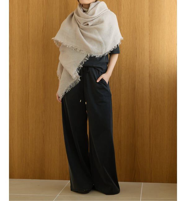 IENA LA BOUCLE「ASAUCE MELER/アソースメレリネンガーゼストール AM26SST31」|ストール|