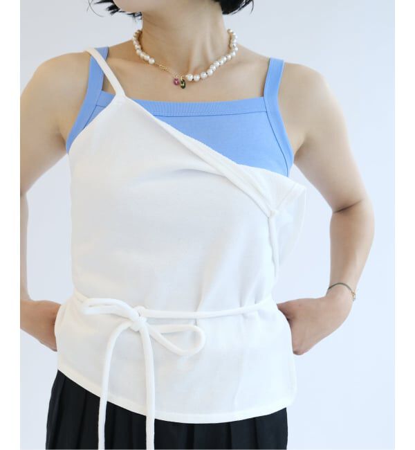 IENA LA BOUCLE「fifi collection フィフィコレクション Sweat apron top 26-04」|その他|ホワイト