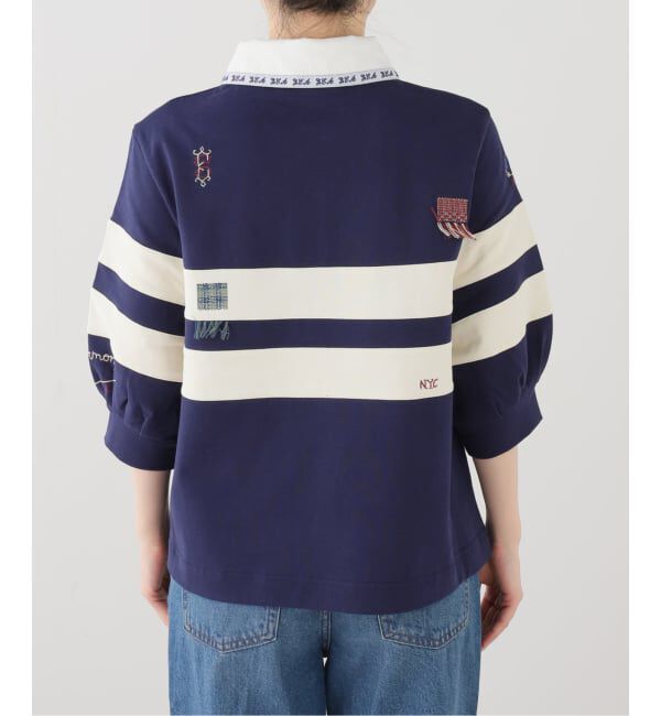 U by SPICK&SPAN「Sea New York/シー ニューヨーク CLAIRA EMB RUGBY SHIRT」|Tシャツ・カットソー|