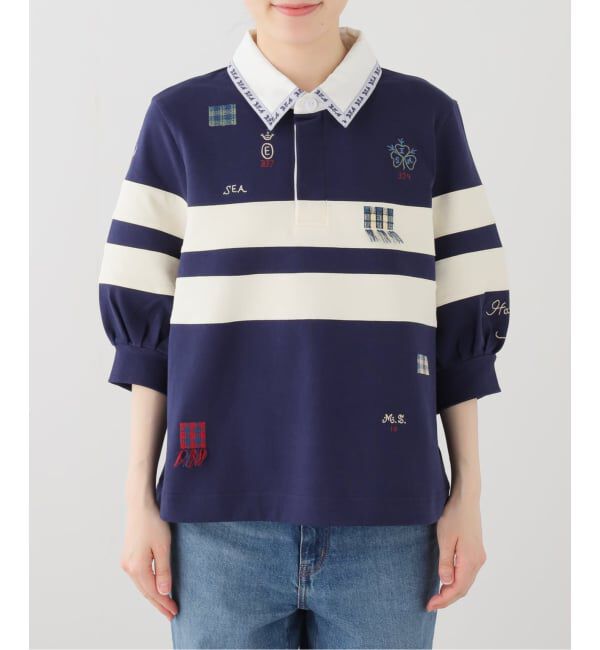 U by SPICK&SPAN「Sea New York/シー ニューヨーク CLAIRA EMB RUGBY SHIRT」|Tシャツ・カットソー|