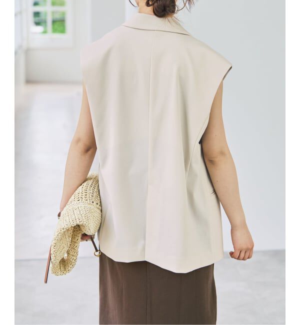 Spick and Span「《セットアップ可》ツイルストレッチダブルボタン ベスト」|ベスト・ジレ|