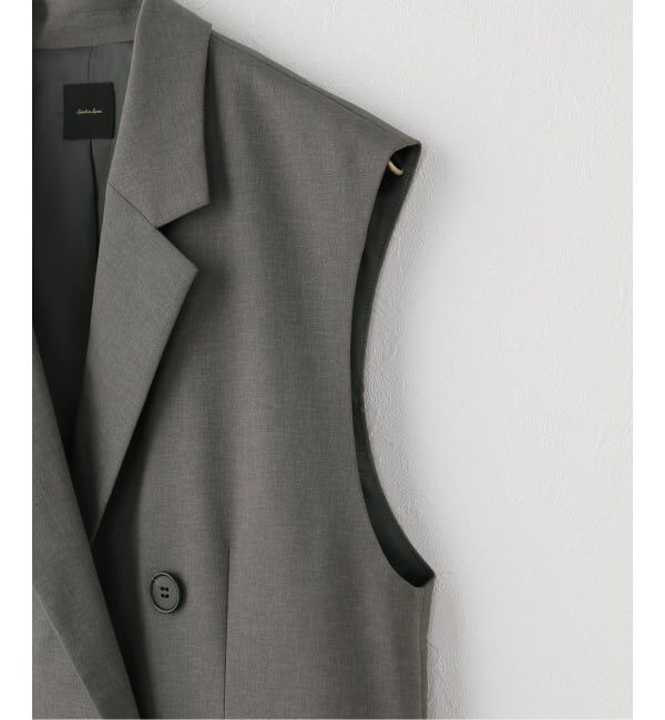 Spick and Span「《セットアップ可》ツイルストレッチダブルボタン ベスト」|ベスト・ジレ|