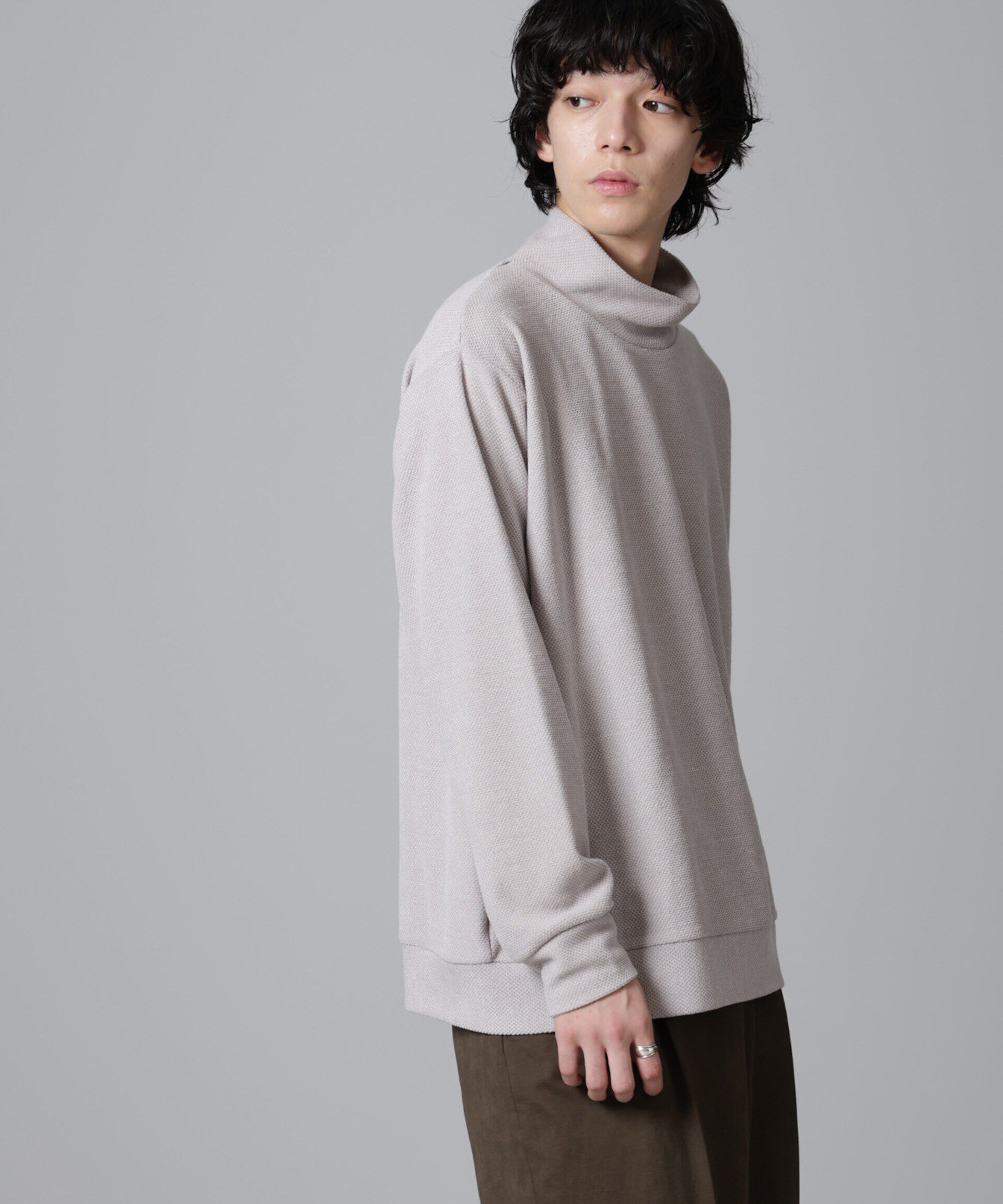 nano･universe「モールライクハイネックプルオーバー 長袖」|Tシャツ・カットソー|