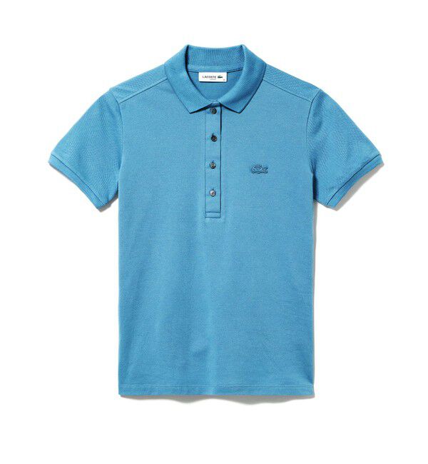LACOSTE「スリムフィット ストレッチコットンピケポロシャツ（半袖）」|ポロシャツ|