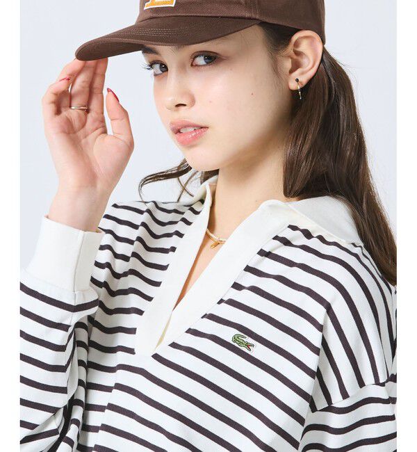 LACOSTE「スキッパーネックラガーシャツ」|ポロシャツ|