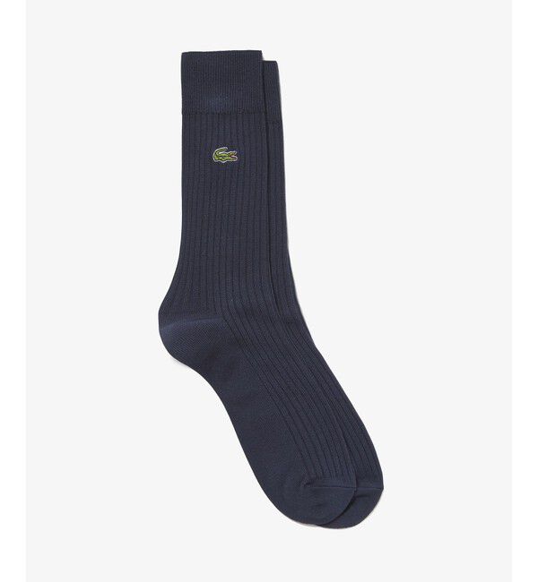 LACOSTE「ラインハンカチタオル& 3&times;2リブソックスギフトセット」|ソックス|