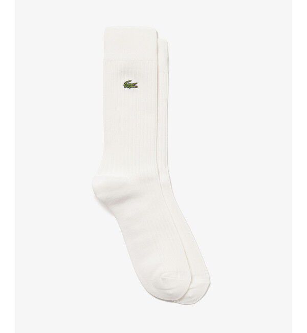LACOSTE「ラインハンカチタオル& 3&times;2リブソックスギフトセット」|ソックス|
