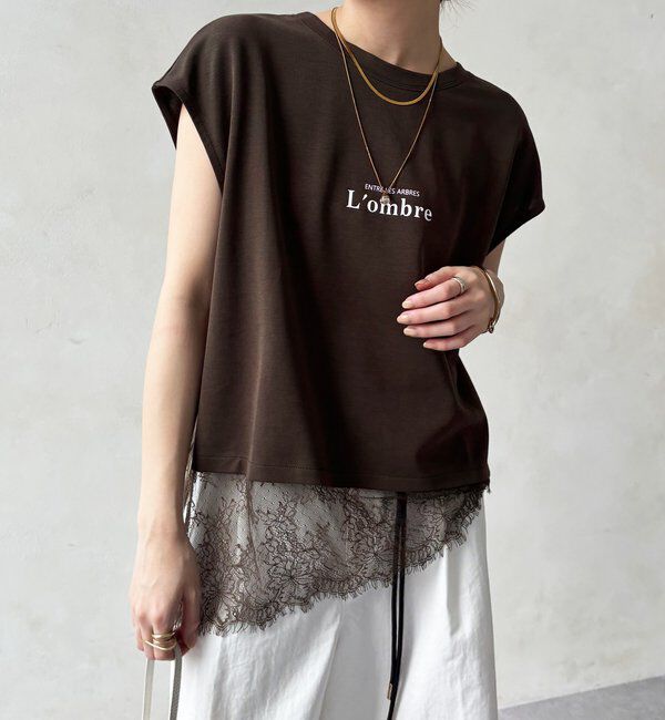  「【WEB限定】レムレースロゴTEE」|Tシャツ・カットソー|ブラウン