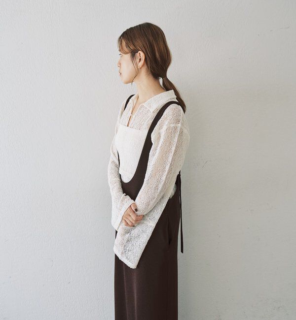  「絡みレースシャツ&times;ビスチェSET」|Tシャツ・カットソー|