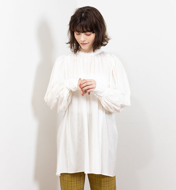 Rouge vif「バックデザインブラウス」|シャツ・ブラウス|ホワイト