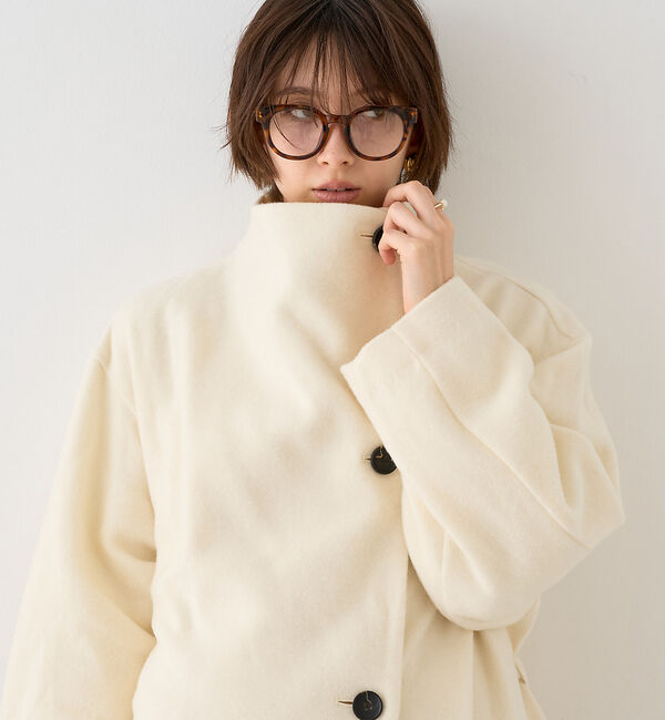 Rouge vif「【一部店舗限定】ショートビーバーニュアンスカラーコート」|その他|