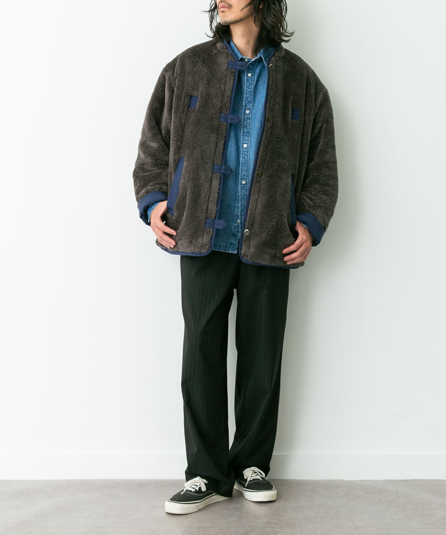Sonny Label 「『別注』ARMY TWILL&times;Sonny Label　Reversible Jacket」|ノーカラーコート|
