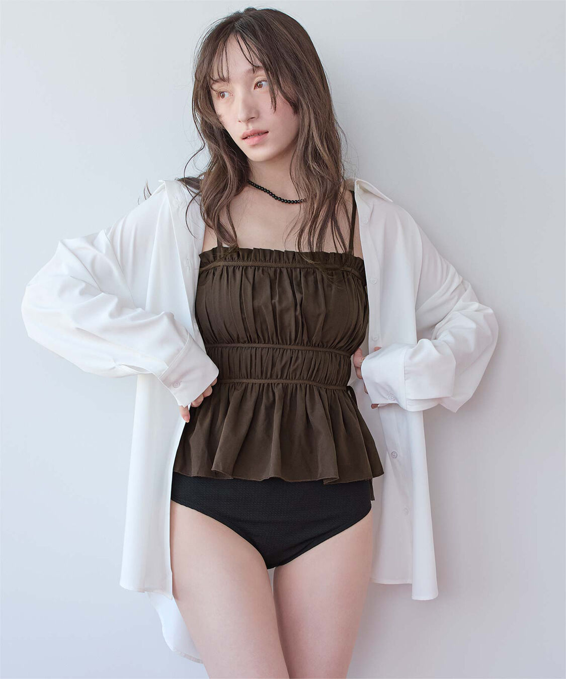 SEA DRESS「ティアードラインペプラムビキニ/水着」|ビキニ|