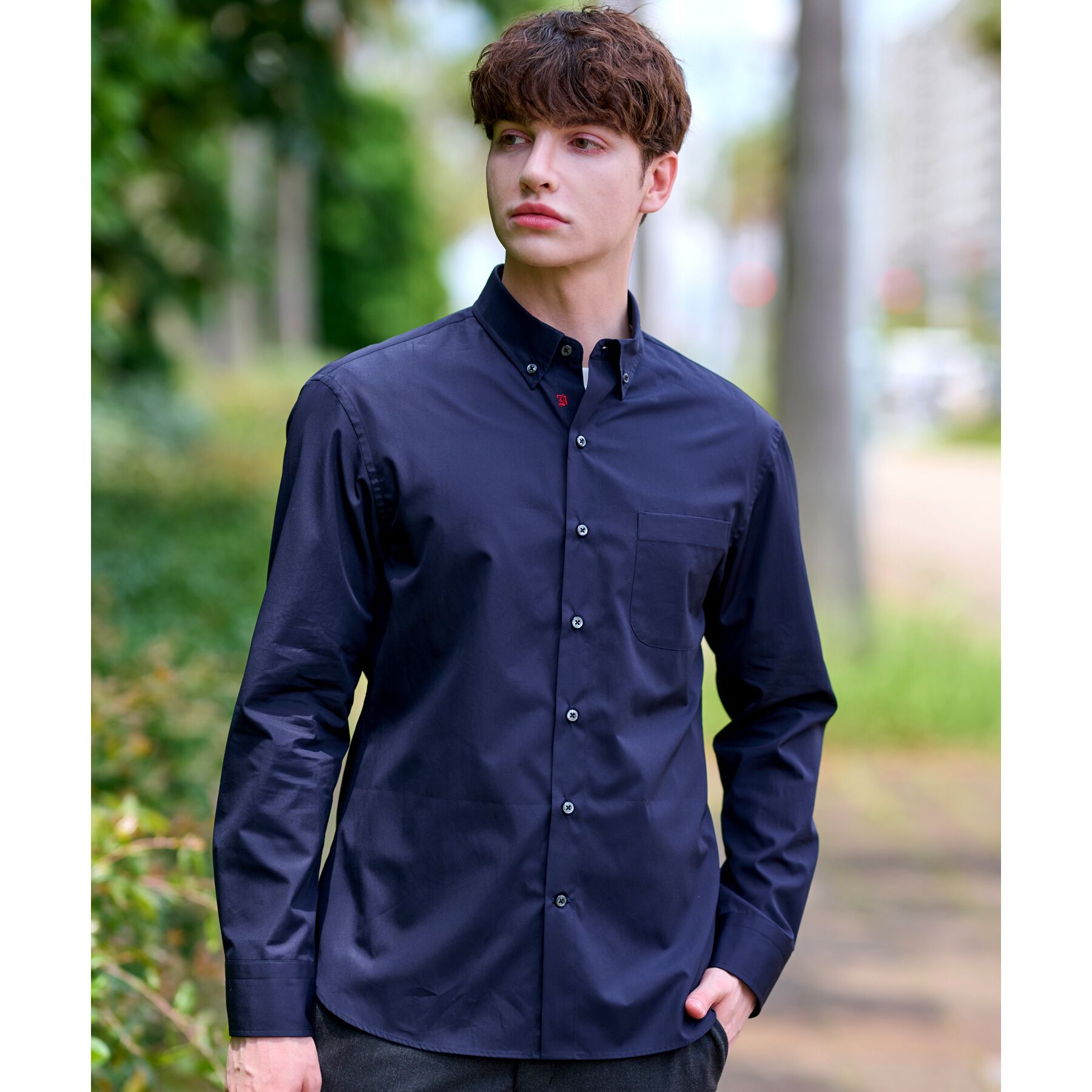 DRESSTERIOR「SUPIMA COTTON ボタンダウンシャツ」|シャツ・ブラウス|