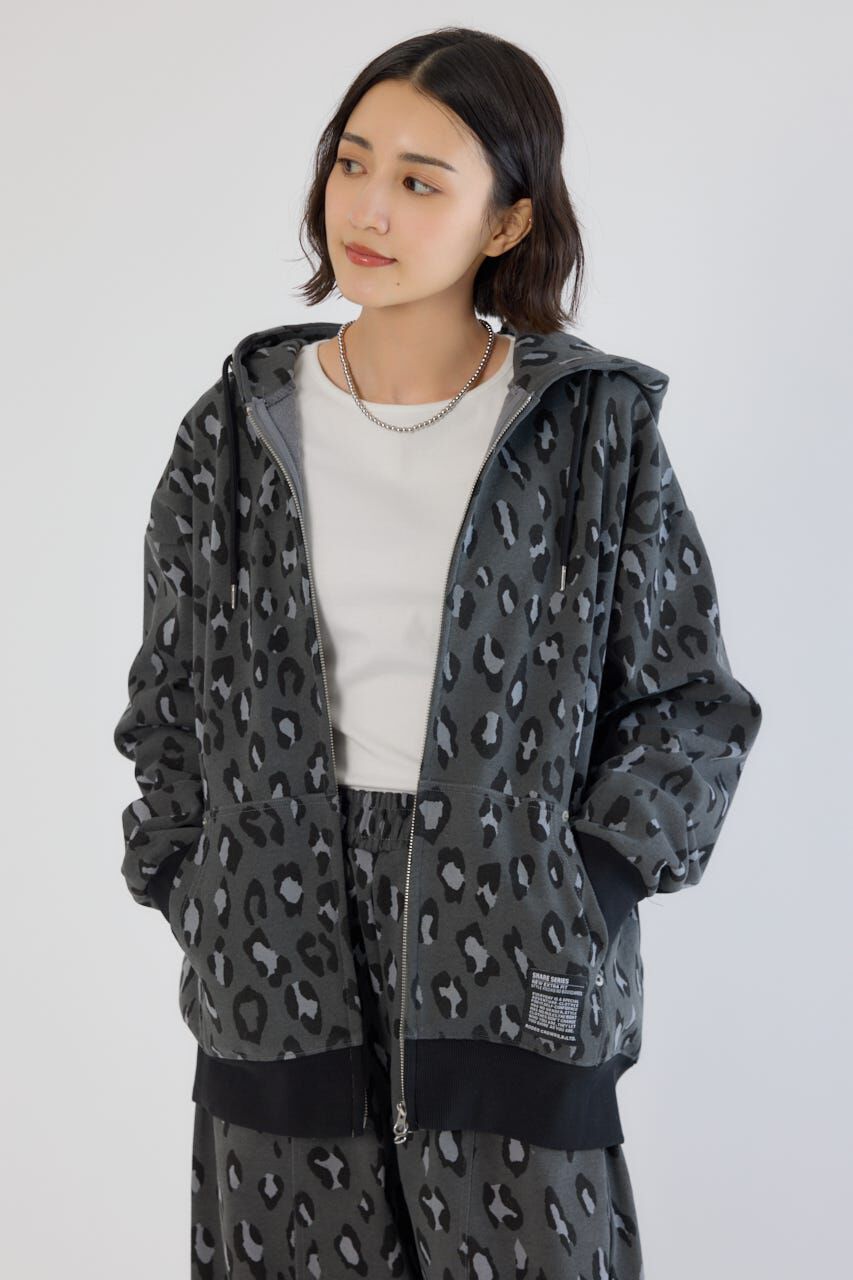 RODEO CROWNS「SHARE PATTERN W ジップパーカー」|パーカー|柄GRY5