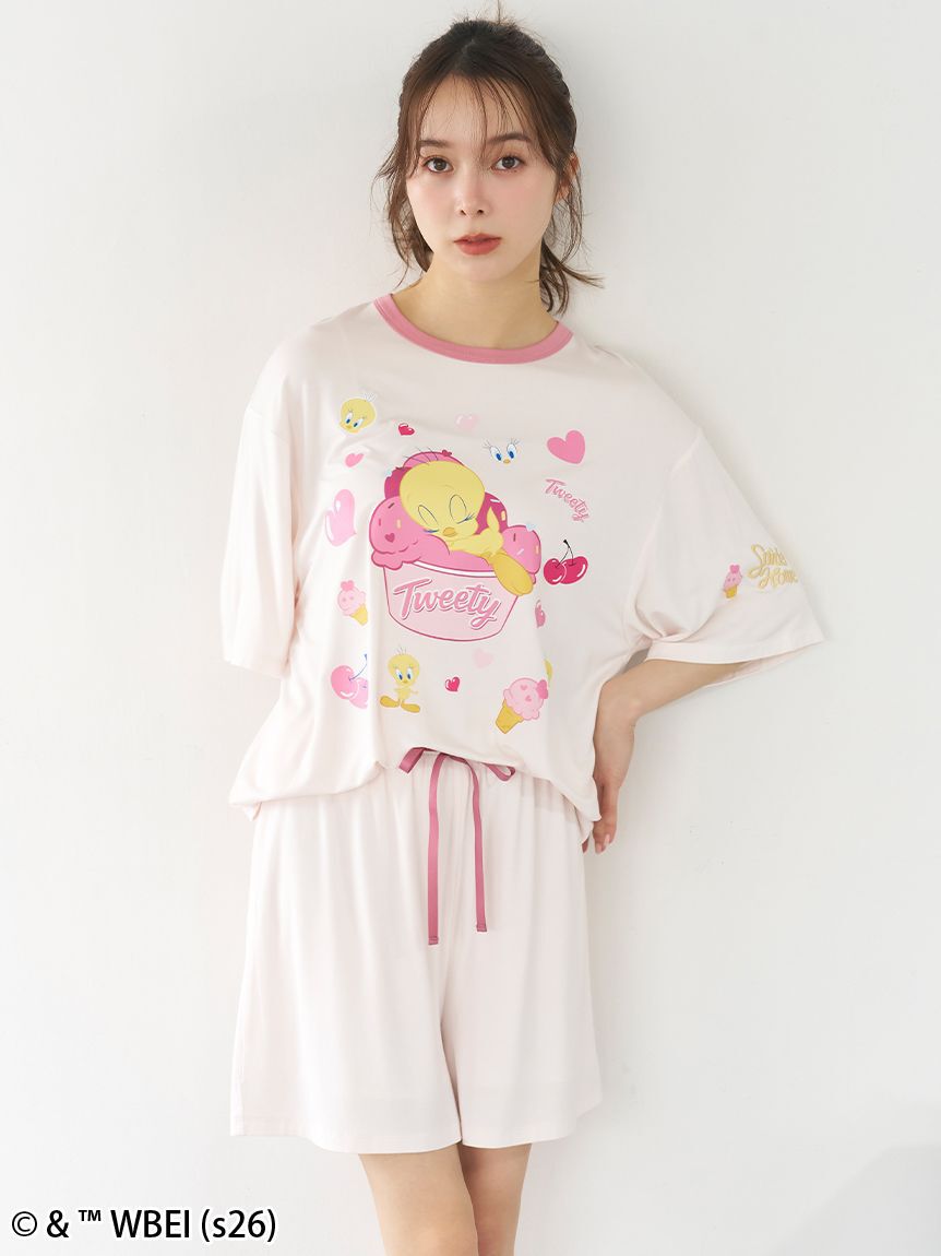 SNIDEL HOME「【Tweety】【接触冷感】カットセットアップ」|ルームウェア|