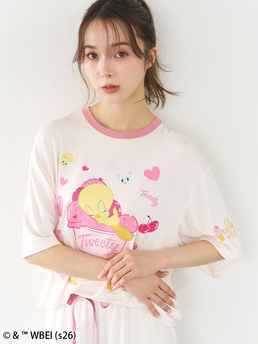 SNIDEL HOME「【Tweety】【接触冷感】カットセットアップ」|ルームウェア|