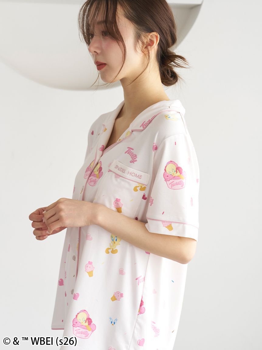 SNIDEL HOME「【Tweety】開襟シャツ」|ルームウェア|