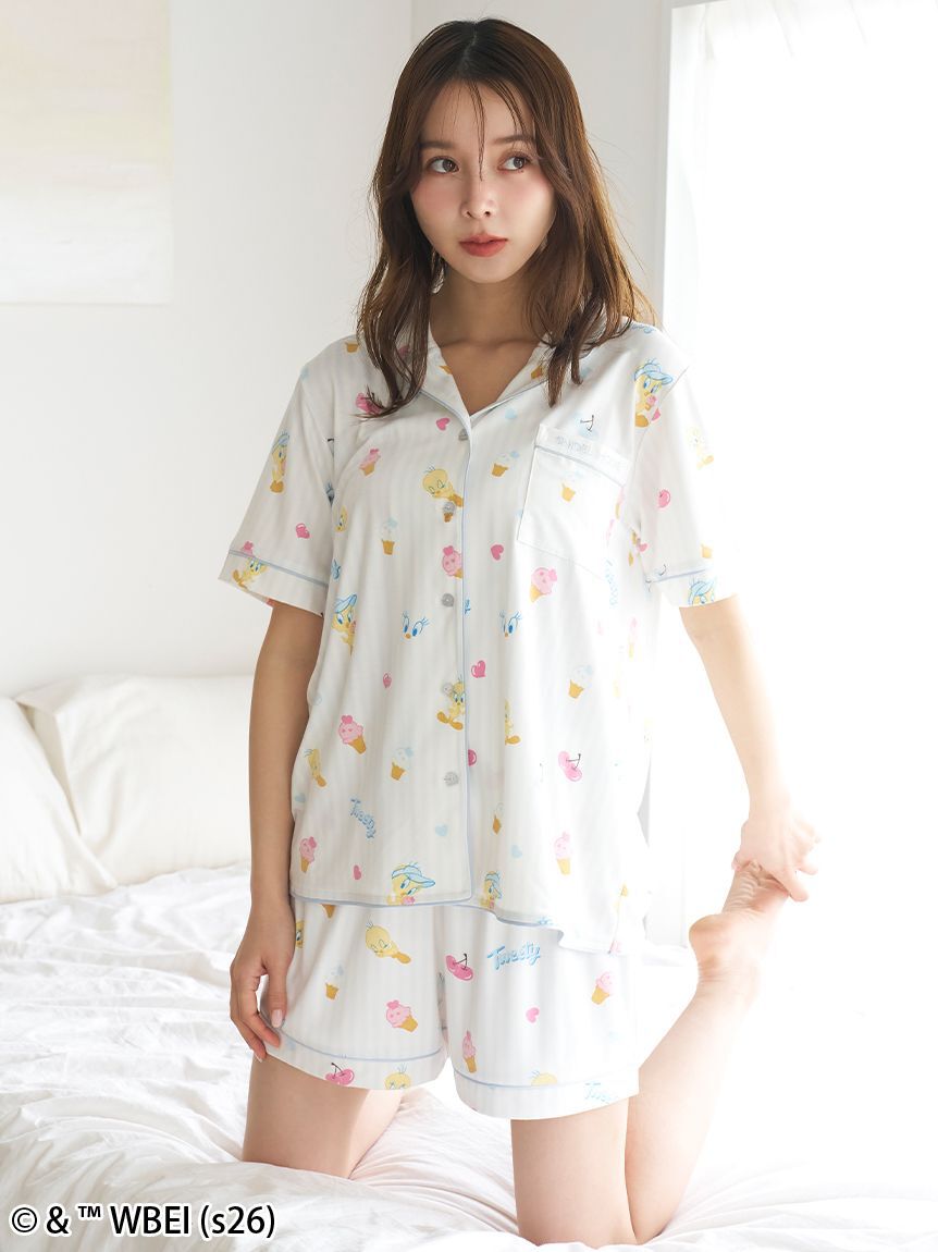 SNIDEL HOME「【Tweety】開襟シャツ」|ルームウェア|