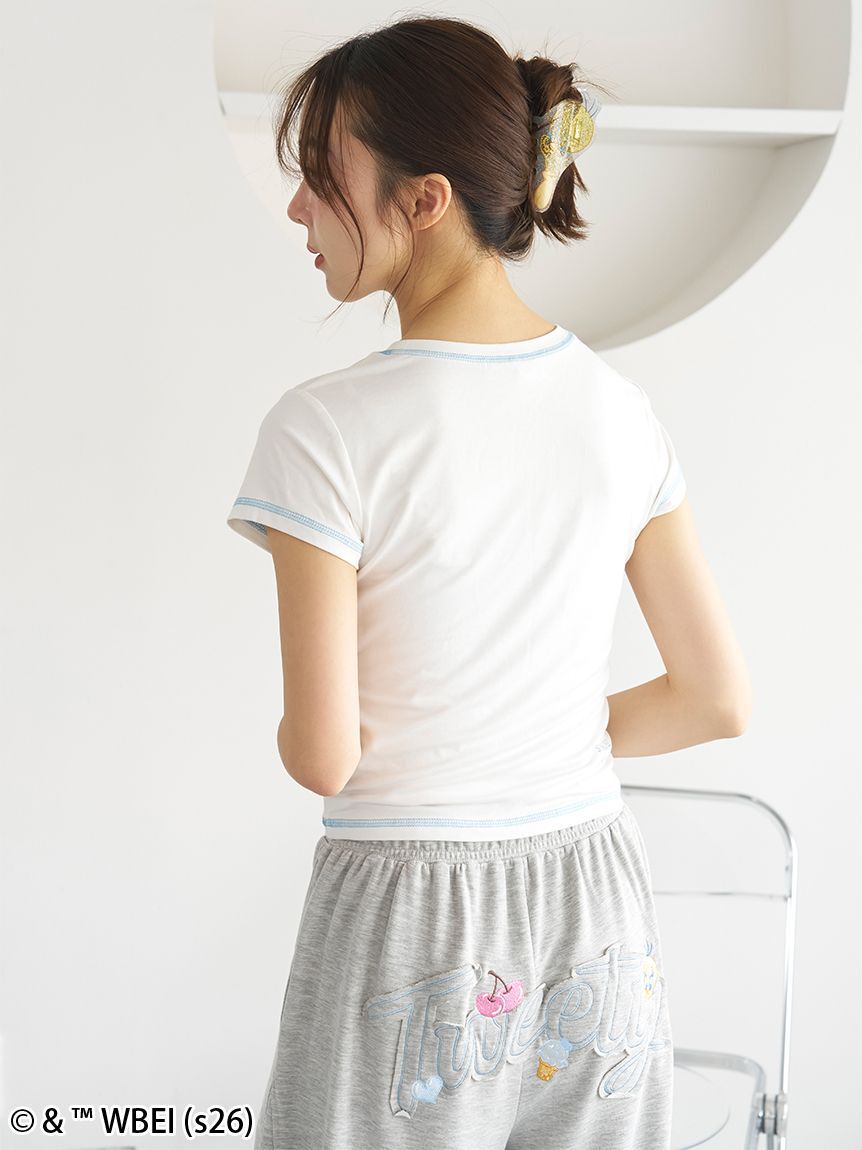 SNIDEL HOME「【Tweety】【接触冷感】ミニＴシャツ」|ルームウェア|