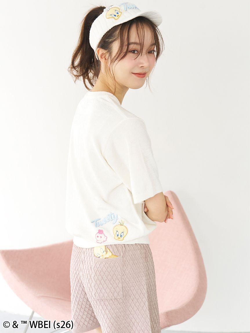 SNIDEL HOME「【Tweety】ワッフルコーンニットショートパンツ」|ルームウェア|