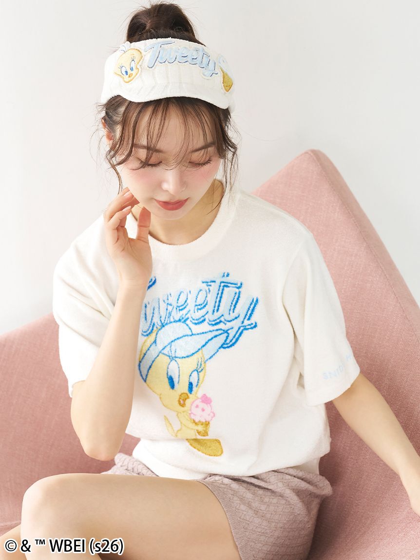SNIDEL HOME「【Tweety】モチーフニットプルオーバー」|ルームウェア|
