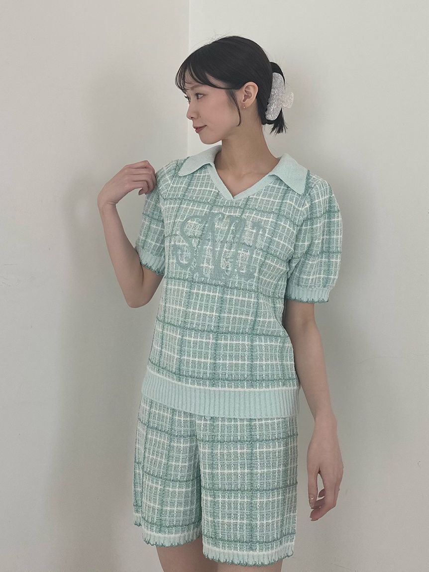 SNIDEL HOME「ラメツイードセットアップ」|ルームウェア|GRN