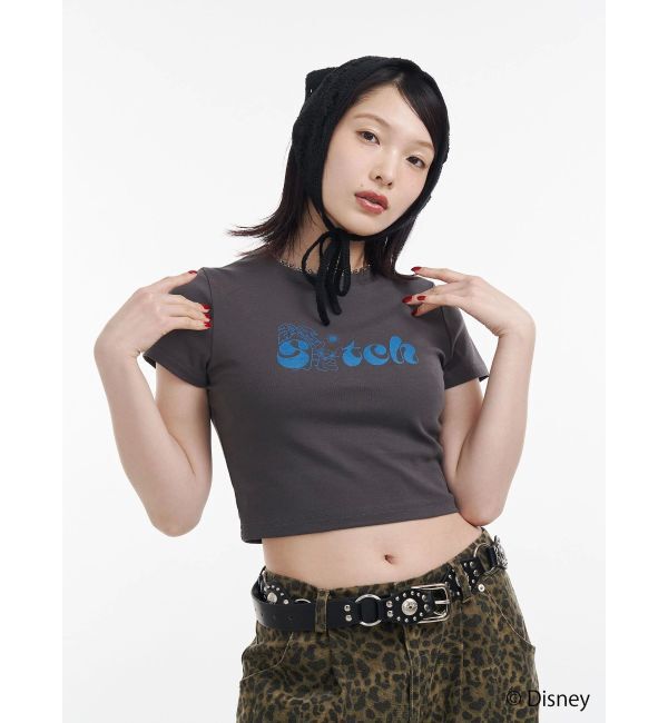 jouetie「【Lilo&Stitch】ロゴフィットTシャツ」|Tシャツ・カットソー|