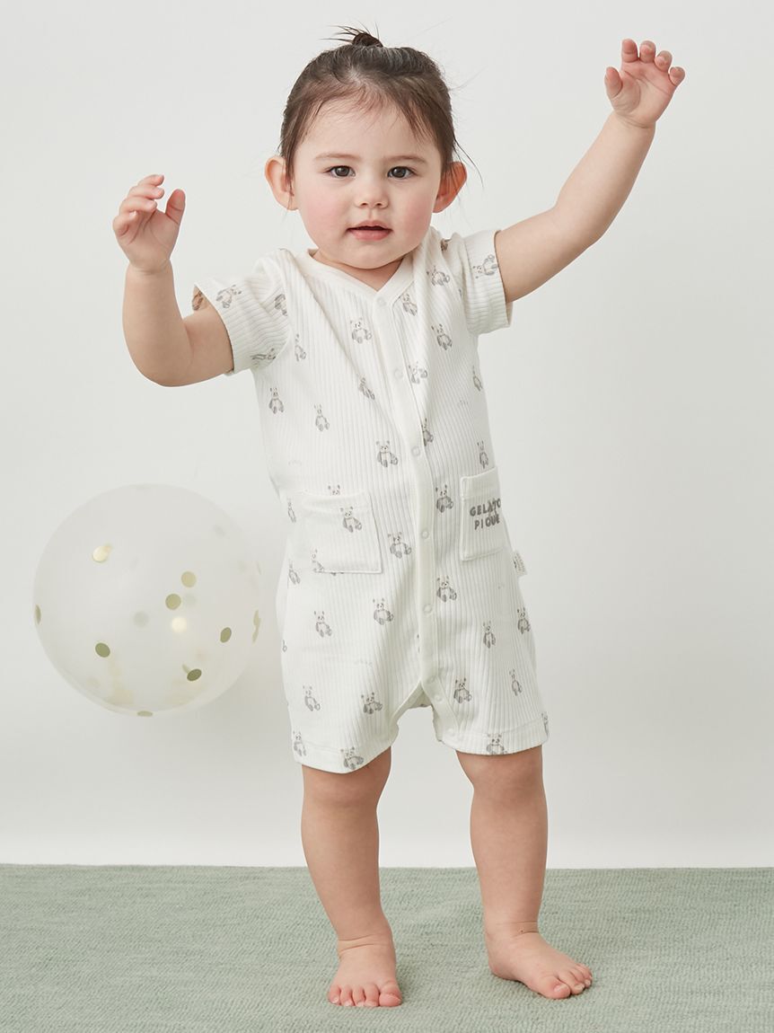 GELATO PIQUE KIDS & BABY「【BABY】ぬいぐるみ柄ロンパース」|ロンパース|OWHT