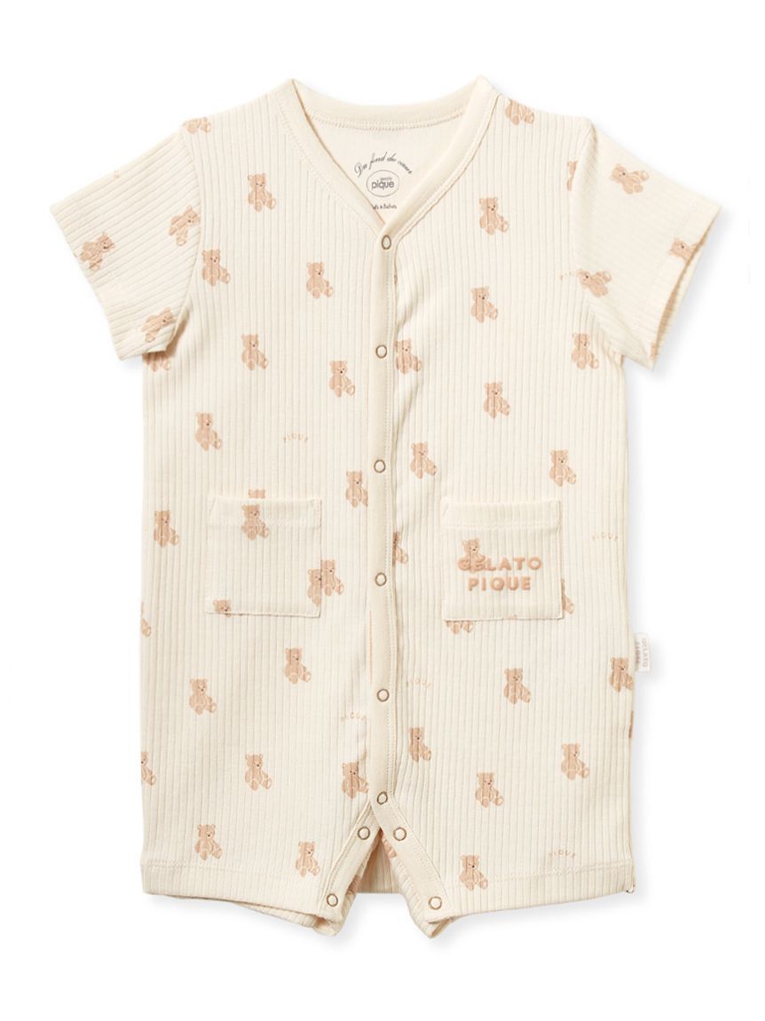 GELATO PIQUE KIDS & BABY「【BABY】ぬいぐるみ柄ロンパース」|ロンパース|