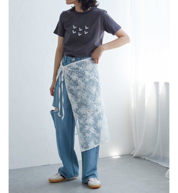 VENCE share style「オーガンジーハートTシャツ」|Tシャツ・カットソー|