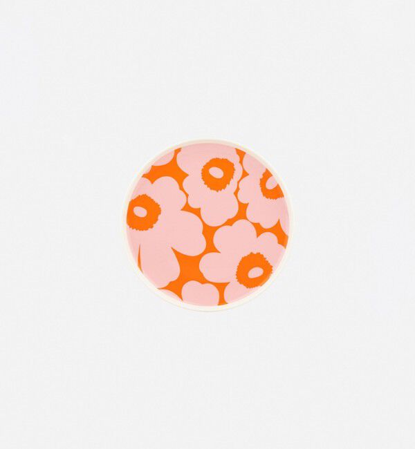 Marimekko「Unikko プレート 20cm」|その他|ピンク&times;オレンジ