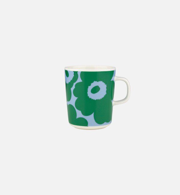 Marimekko「Unikko マグカップ 250ml」|その他|ｸﾞﾘｰﾝ&times;ﾗｲﾄﾌﾞﾙｰ