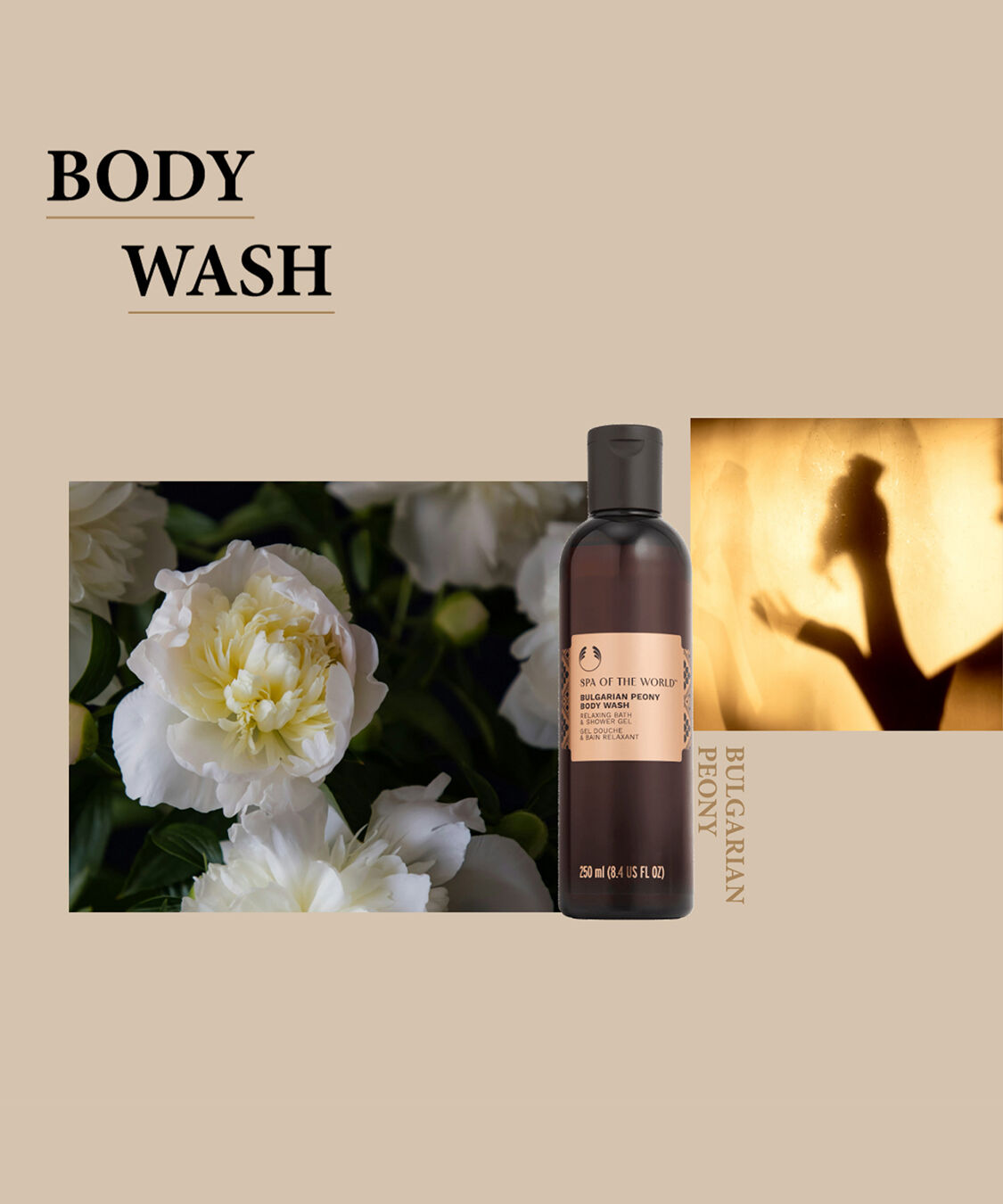THE BODY SHOP「スパオブザワールド ブルガリアン ピオニー ボディウォッシュ 250mL」|ボディクレンジング|