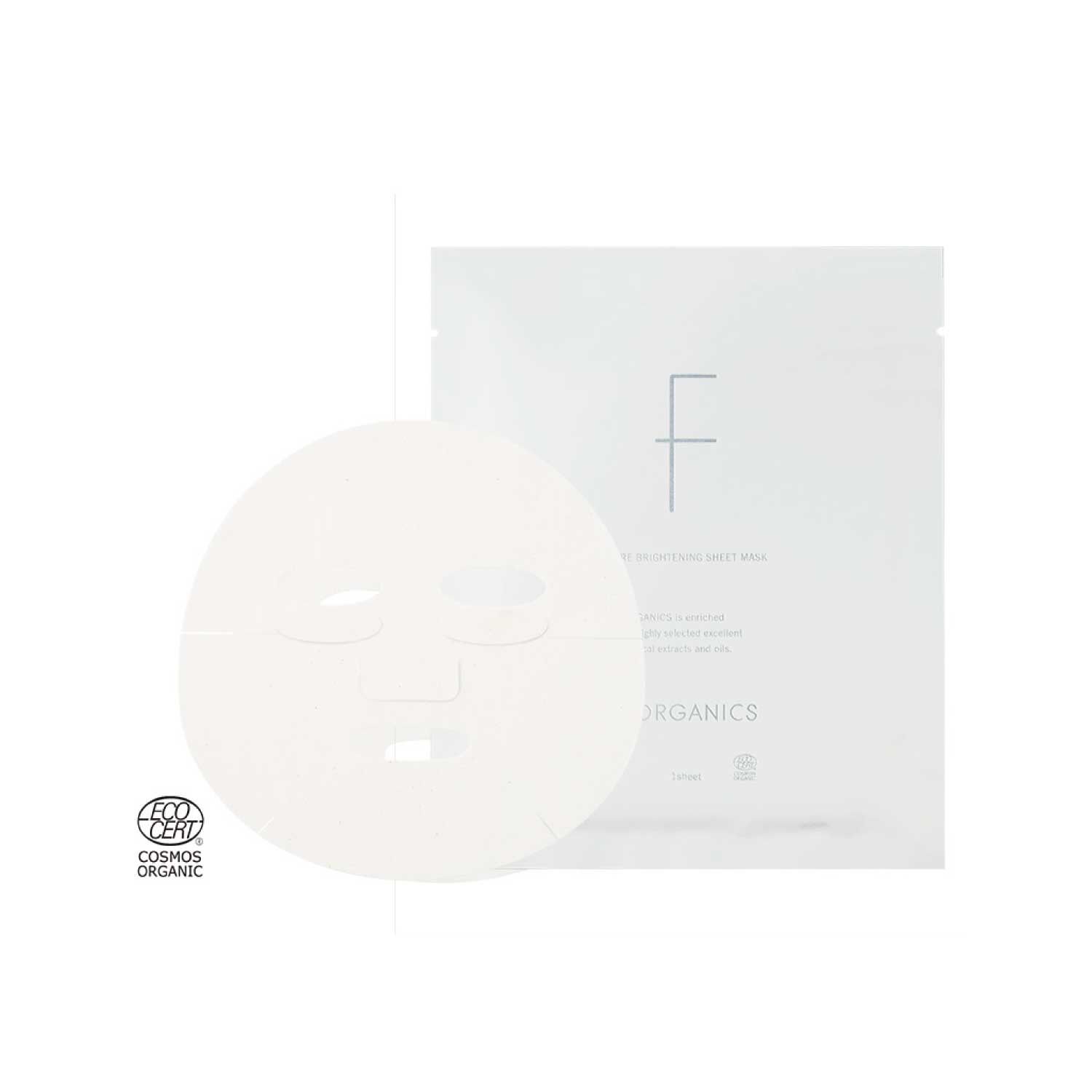 F ORGANICS「モアブライトニング　シートマスク4枚入り 【F ORGANICS】」|フェイスマスク・パック|