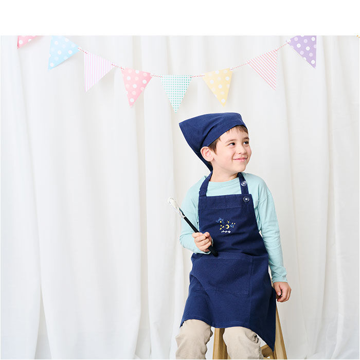 BACKYARD FAMILY「キッズ エプロン 三角巾 セット 通販 バンダナ 巾着付き 子供エプロン 三角巾セット」|その他|