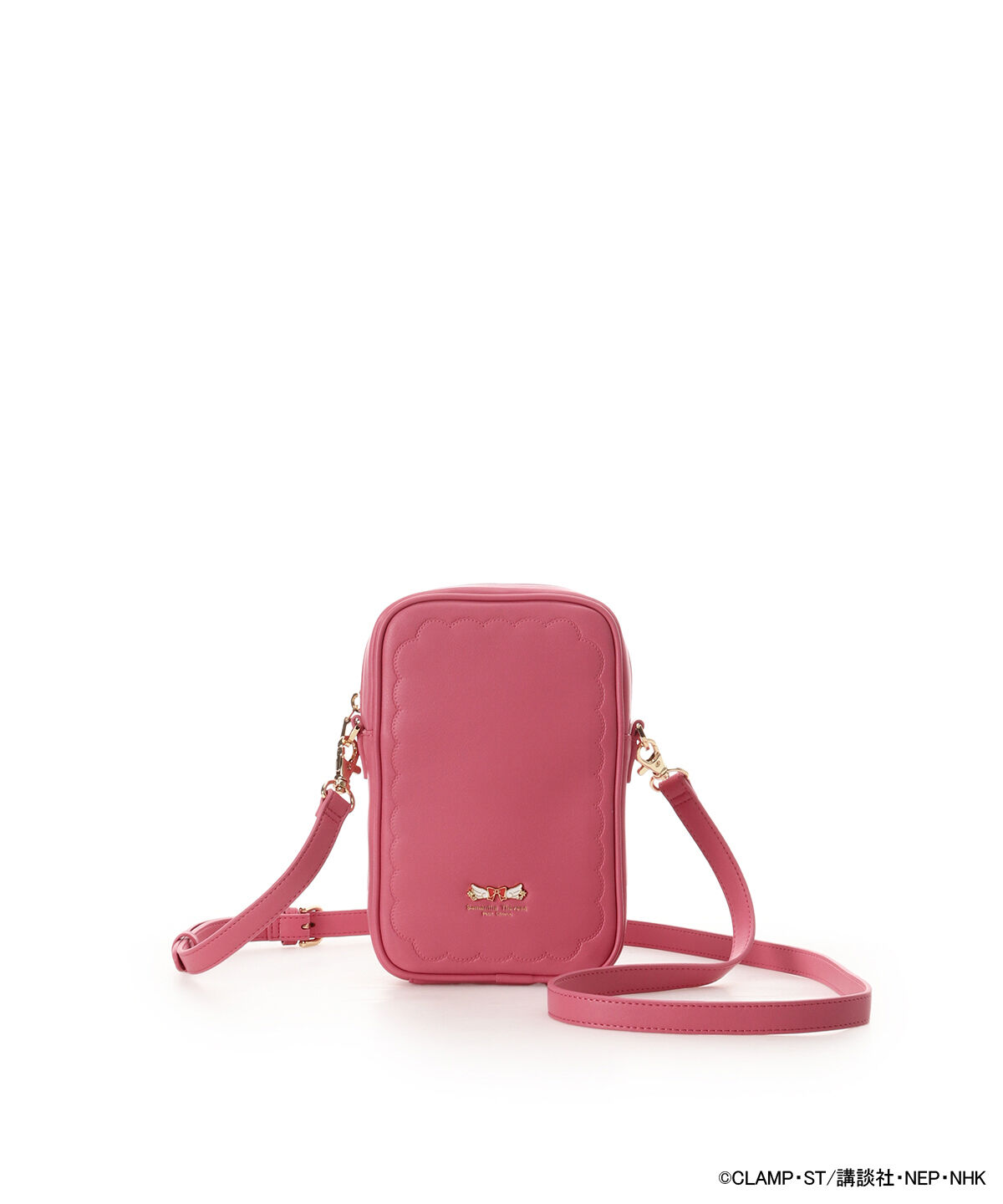 Samantha Thavasa Petit Choice「｢ｶｰﾄﾞｷｬﾌﾟﾀｰさくら｣ｺﾚｸｼｮﾝ ｽﾏﾎｼｮﾙﾀﾞｰ(ｸﾛ  」|ショルダー・メッセンジャー|ピンク
