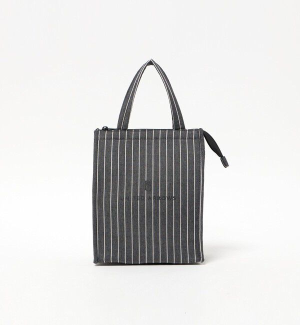 Style for Living「ストライプ ロゴ ランチバッグ 」|トートバッグ|BLACK