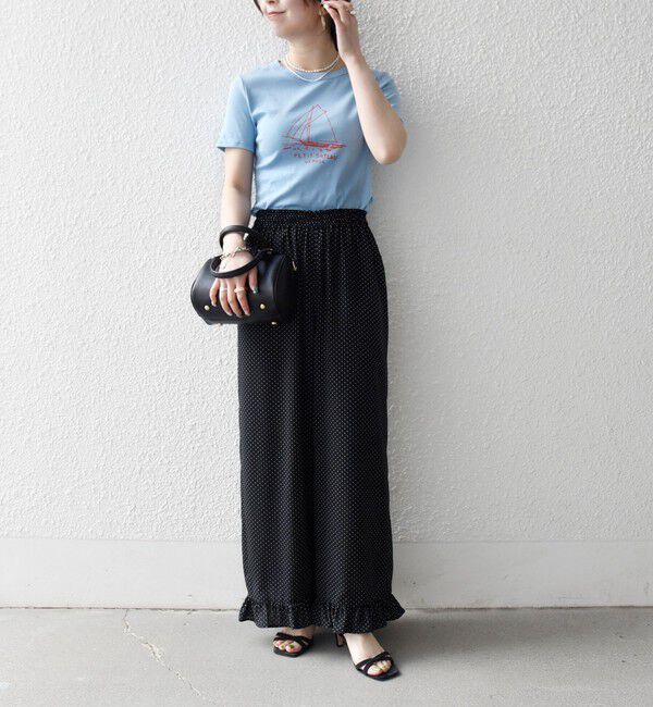 SHIPS any「《一部追加予約》【SHIPS any別注】PETIT BATEAU: ロゴ プリント コンパクト TEE 26SS」|Tシャツ・カットソー|