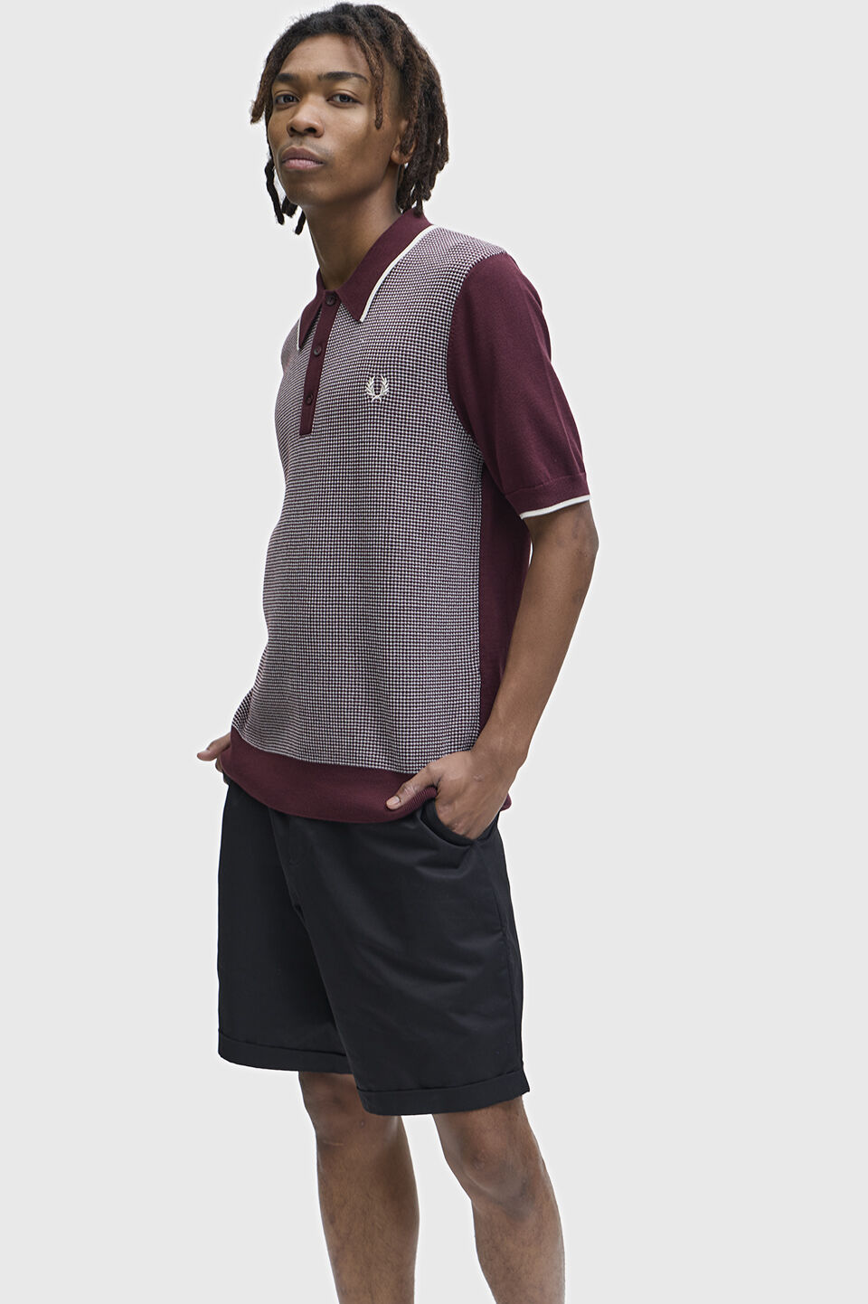 FRED PERRY 「Tonic Waffle Knitted Shirt トニックワッフルニットポロシャツ」|ポロシャツ|