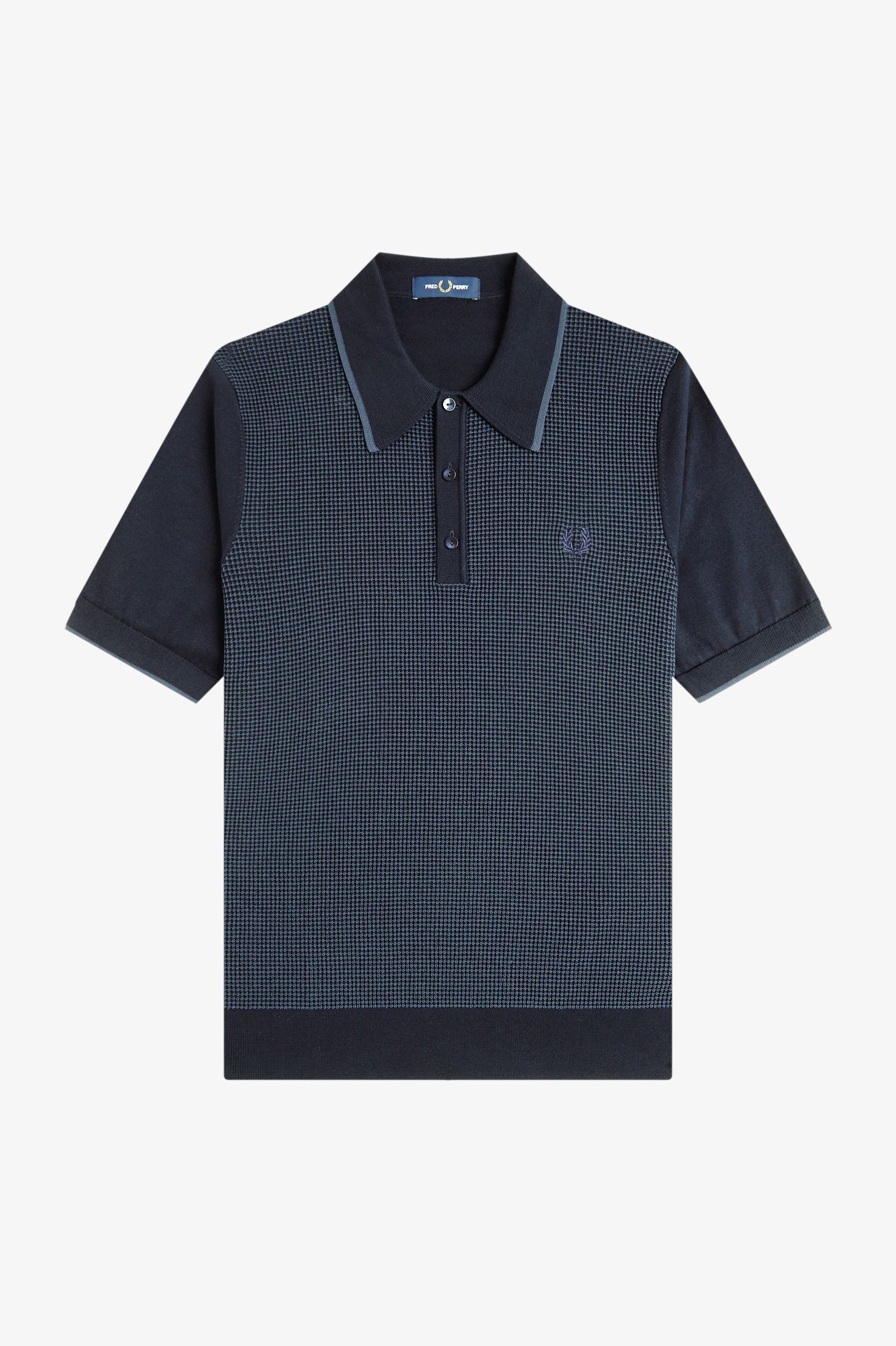 FRED PERRY 「Tonic Waffle Knitted Shirt トニックワッフルニットポロシャツ」|ポロシャツ|