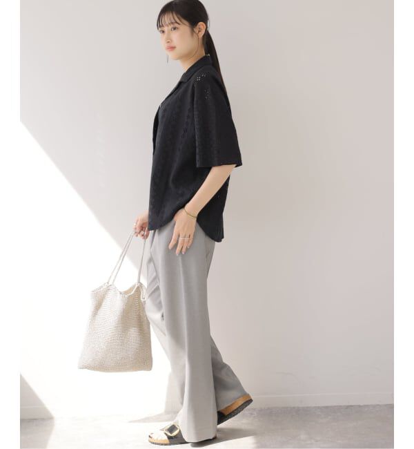 JOURNAL STANDARD relume「《一部WEB限定追加》コットンカットワーク刺繍開襟シャツ」|シャツ・ブラウス|