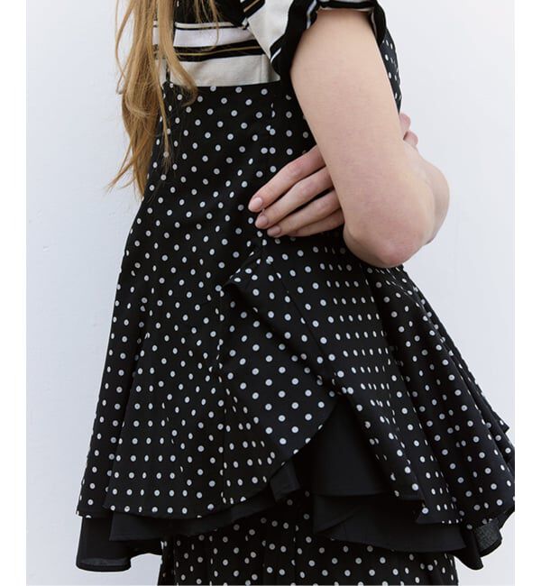 Glyph「《一部店舗+WEB限定》Glyph Polka dot Camisole」|キャミソール|ブラック