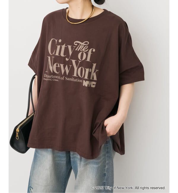 Spick and Span「《追加》GOOD ROCK SPEED 別注 NYCドルマン Tシャツ」|Tシャツ・カットソー|ブラウン