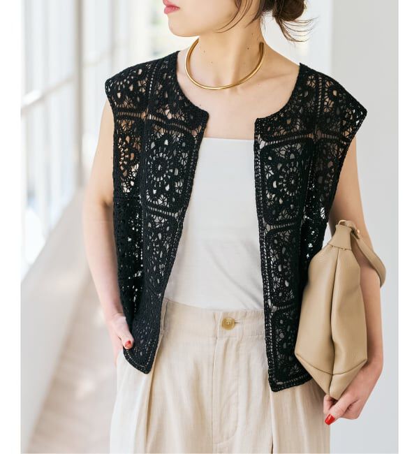 Spick and Span「クロッシェベスト」|ベスト・ジレ|