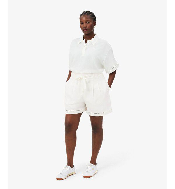 LACOSTE「リヨセル&times;リネンブレンドベルテッドバミューダショーツ タックショーツ」|その他|